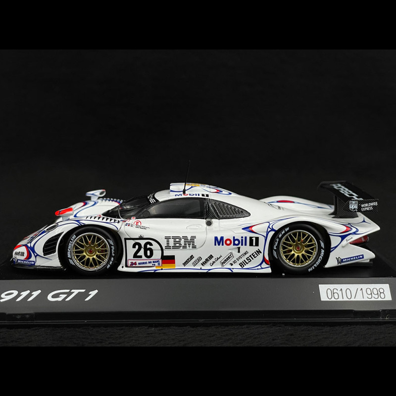 Porsche 911 GT1-98 Type 996 n° 26 Winner 24h Le Mans 1998 1/43 Spark  WAP0200130PLM1