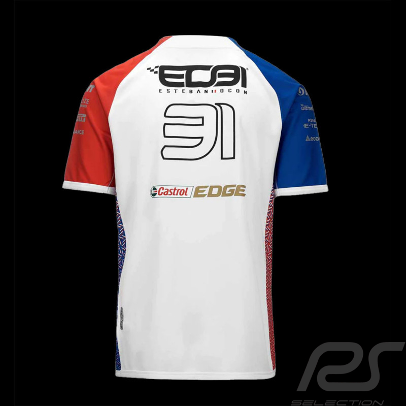 Alpine T-Shirt F1 Team Ocon Nr. 31 Kappa Blau / Weiß / Rot 381N5KW - Herren