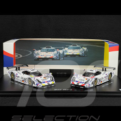 Duo Porsche 911 GT1-18 Type 996 n° 26 & n° 25 Vainqueur & 2ème 24h Le Mans 1998 1/43 Spark WAP0200110PLM2