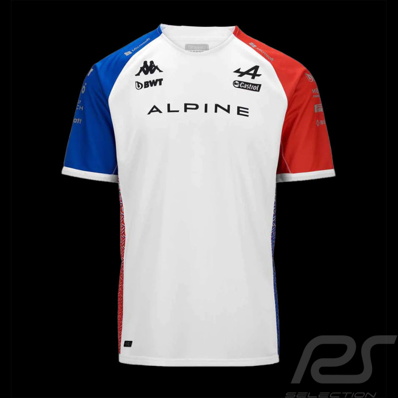 Alpine T-Shirt F1 Team Ocon Gasly Kappa Blau / Weiß / Rot 381Q36W - Herren