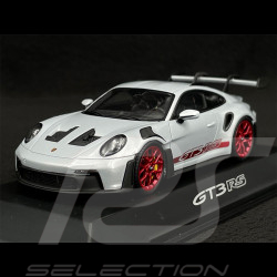 Porsche 911 GT3 RS Type 992 2023 Ice Grey / Pyro Red Stripes 1/43 Spark WAP0201530P001