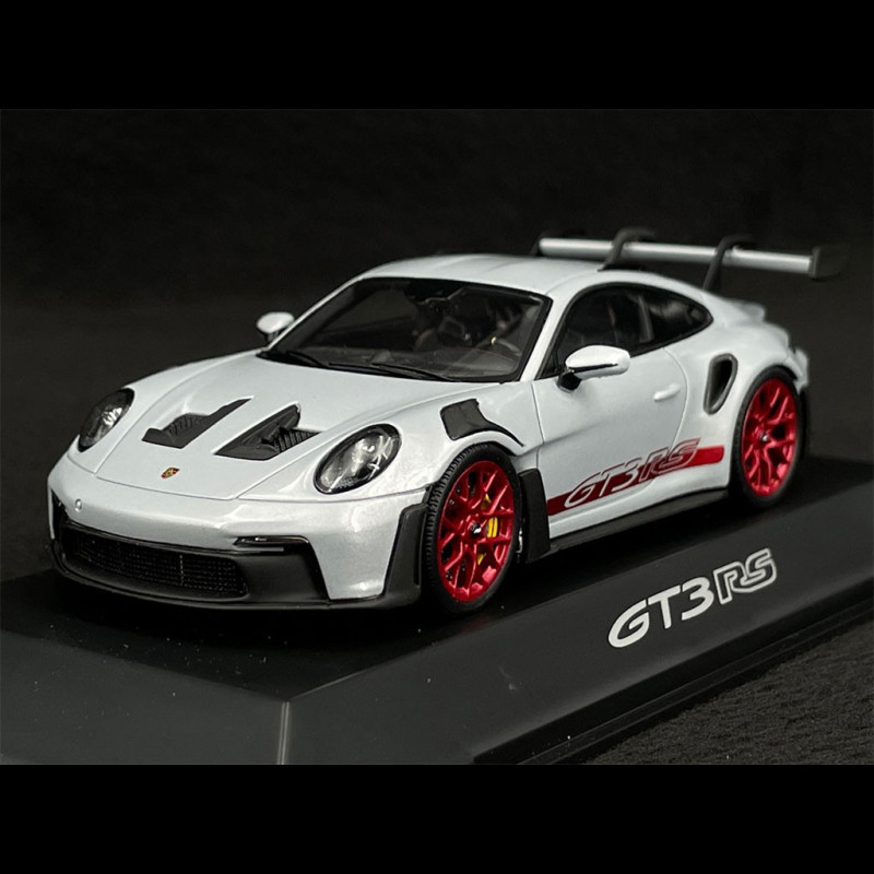 Porsche 911 GT3 RS Type 992 2023 Gris Glacé / Bandes Rouge Pyro 1