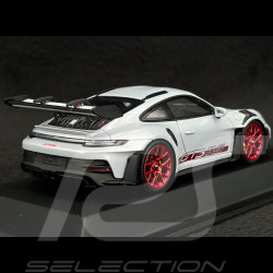 Porsche 911 GT3 RS Type 992 2023 Ice Grey / Pyro Red Stripes 1/43 Spark WAP0201530P001