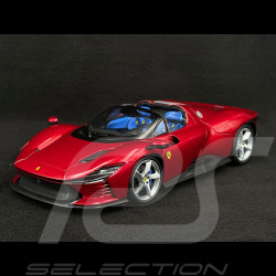 Voiture Miniature de Collection - BBURAGO 1/18 - FERRARI Daytona SP3 Spider  Open Version - 2022 - Rosso Magna - 16913R
