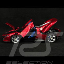 Voiture Miniature de Collection - BBURAGO 1/18 - FERRARI Daytona SP3 Spider  Open Version - 2022 - Rosso Magna - 16913R