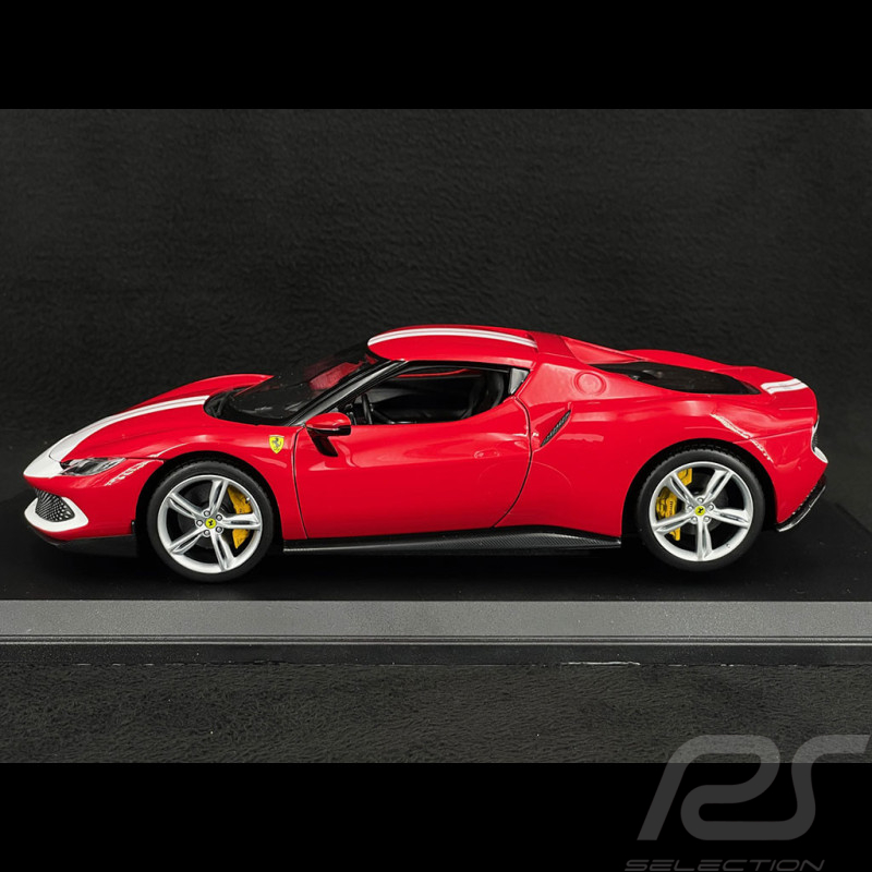 Ferrari 296 GTB Assetto Fiorano 2022 Red / White 1/18 Bburago 
