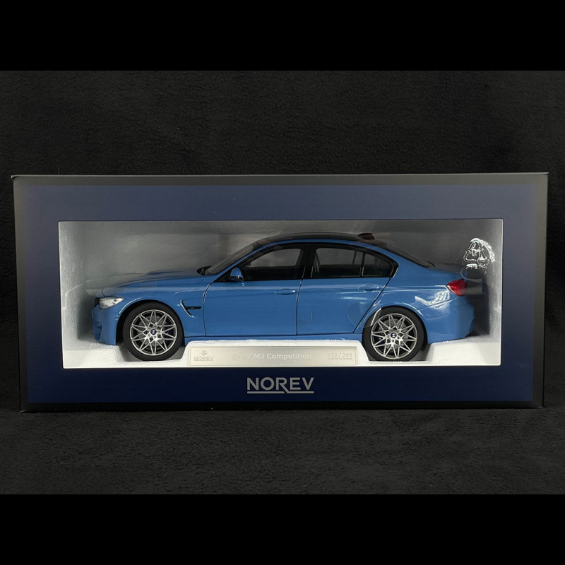 BMW M3 Competition 2017 Yas Marina Blue 1/18 Norev 183237