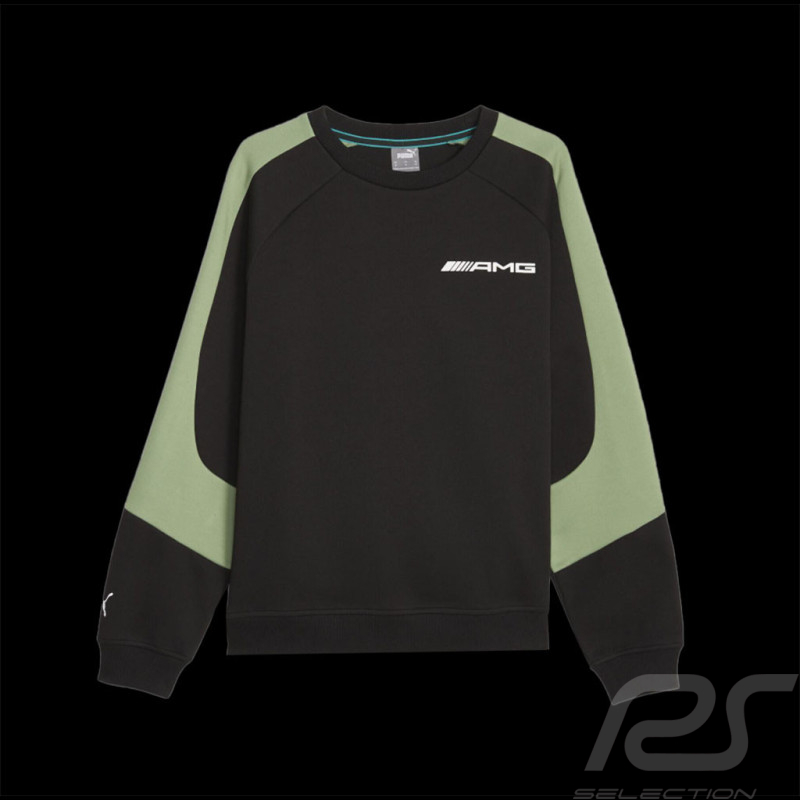 Mercedes Sweatshirt AMG Puma Graphic Black / Khaki 622289-01 - men