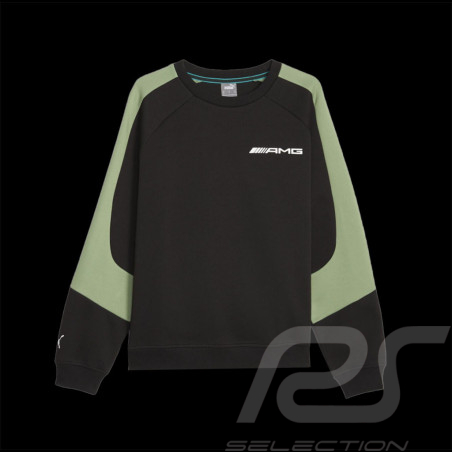 Mercedes Sweatshirt AMG Puma Graphic Schwarz / Khaki 622289-01 - herren