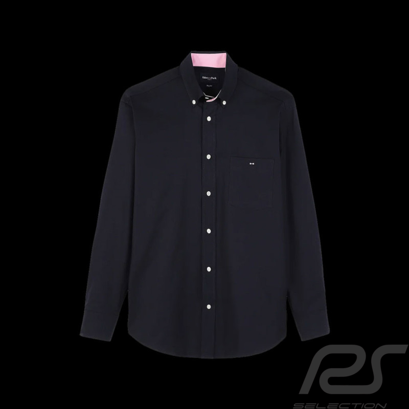 Eden Park Hemd Baumwoll-Twill Dunkelblau PPSHICHE0021