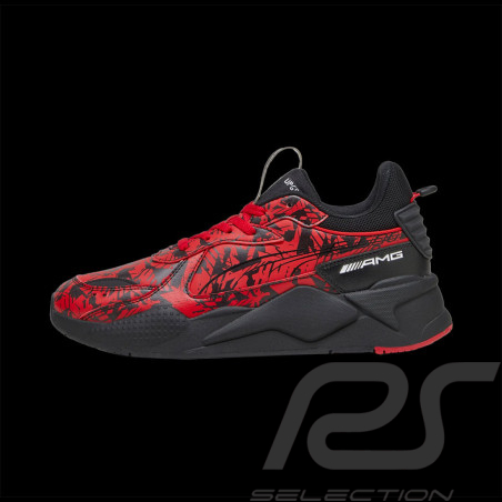 Chaussure Mercedes AMG Puma Cammouflage RS-X Noir / Rouge 307871-01 - homme