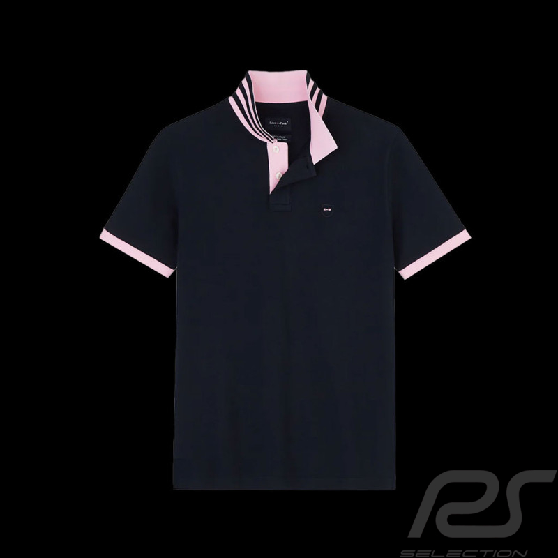 Eden Park Poloshirt aus Pima-Baumwolle Marineblau / Rosa PPKNIPCE0007 - Herren