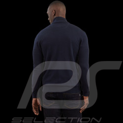 Eden Park Jacket Cotton Zipped Cardigan Navy Blue PPKNICAE0008 - man