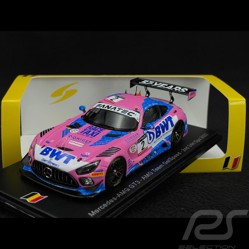 Mercedes-AMG GT3 n° 2 2ème 24h Spa 2022 Getspeed BWT 1/43 Spark SB501