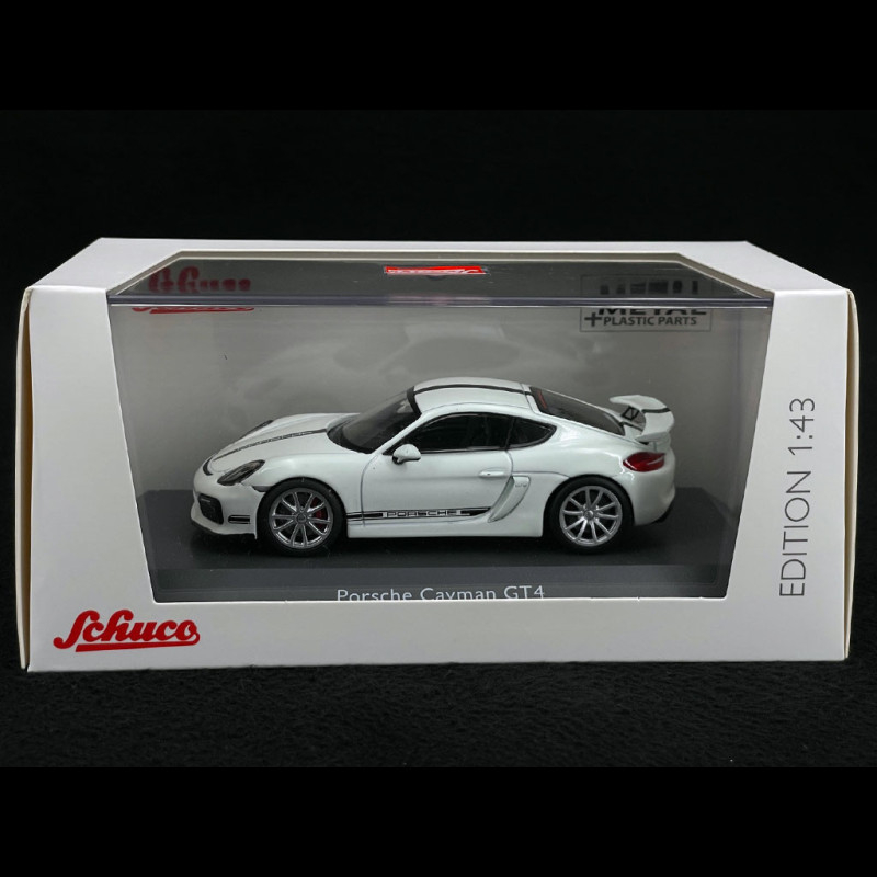 日本産】 シュコー ホワイト 450758800 GT4 ケイマン ポルシェ 1/43