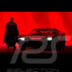 Batmobile Batman Film The Batman 2022 mit Beleuchtung und Figur Schwarz 1/18 Jadatoys 253216002