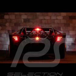Batmobile Batman Film The Batman 2022 avec éclairage et Figurine Noir 1/18 Jadatoys 253216002