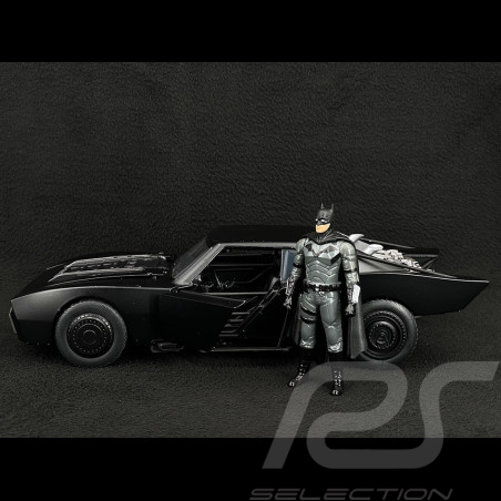 Batmobile Batman Movie The Batman 2022 with light and Figure Black 1/18 Jadatoys 253216002