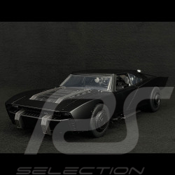 Batmobile Batman Film The Batman 2022 mit Beleuchtung und Figur Schwarz 1/18 Jadatoys 253216002