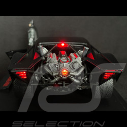 Batmobile Batman Film The Batman 2022 avec éclairage et Figurine Noir 1/18 Jadatoys 253216002