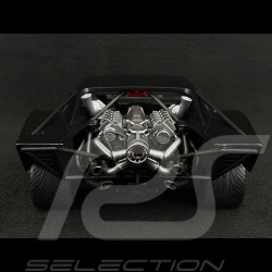 Batmobile Batman Film The Batman 2022 mit Beleuchtung und Figur Schwarz 1/18 Jadatoys 253216002