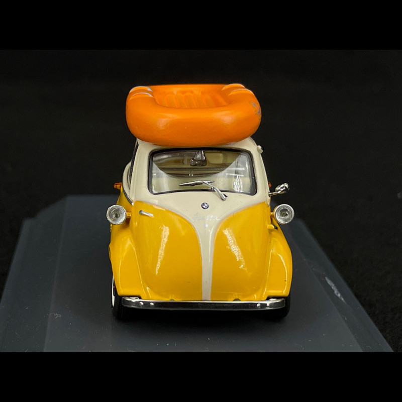 BMW Isetta Export 1957 with inflatable boat White 1/43 Schuco