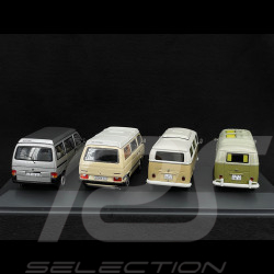 VW Bulli Set T1 / T2 / T3 / T4 Camping Bus 1/43 Schuco 450359100