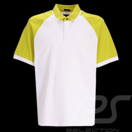 Porsche x BOSS Polo shirt 2-tone Cotton Weiß / Grün BOSS 50495908_100 - Men