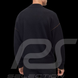 Porsche x BOSS Sweatshirt Capsule-Logo Baumwolle / Wolle Schwarz BOSS 50496955_001 - Herren