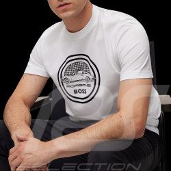 T-shirt Porsche x BOSS Logo capsule Coton mercerisé Blanc BOSS 50496729_100 - Homme