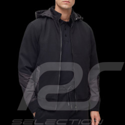 Porsche x BOSS hooded jacket Bi-material water-repellent Black BOSS 50495919_001 - Men
