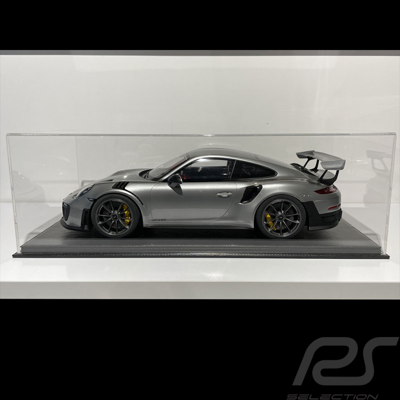 1/8 Vitrine für Modelle Boden Schwarz Kunstleder premium quality
