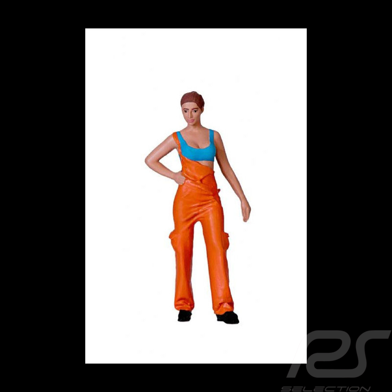 Figur sexy Mädchen Chefmechanikerin Diorama 1/18 Premium 18004-12