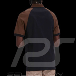 Porsche x BOSS Polo shirt 2-tone Cotton Black / Brown BOSS 50495908_001 - Men