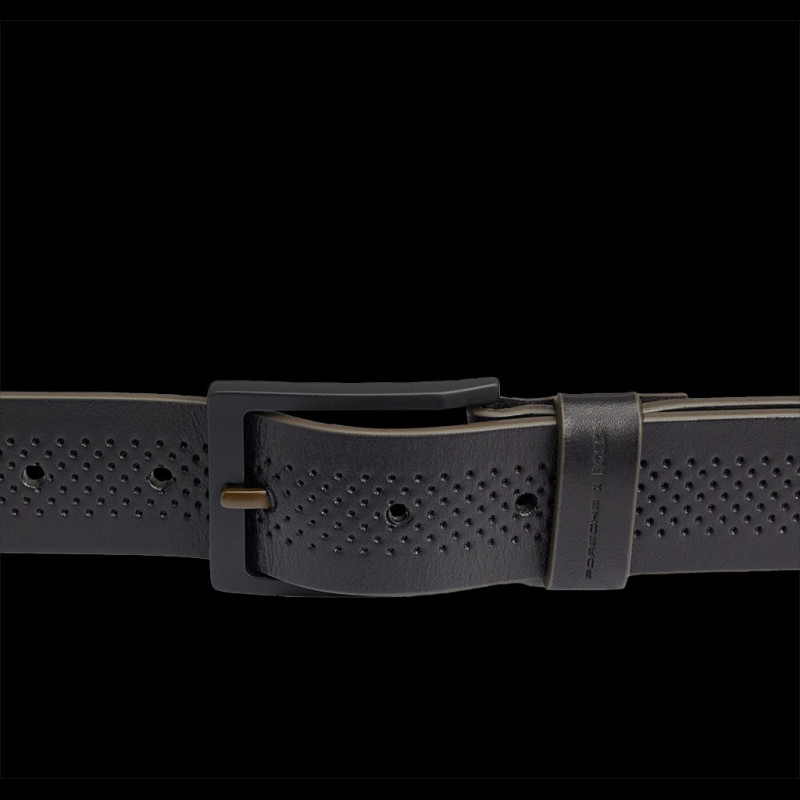 Porsche x BOSS Belt Black Perforated Leather BOSS 50500148_001 - Men