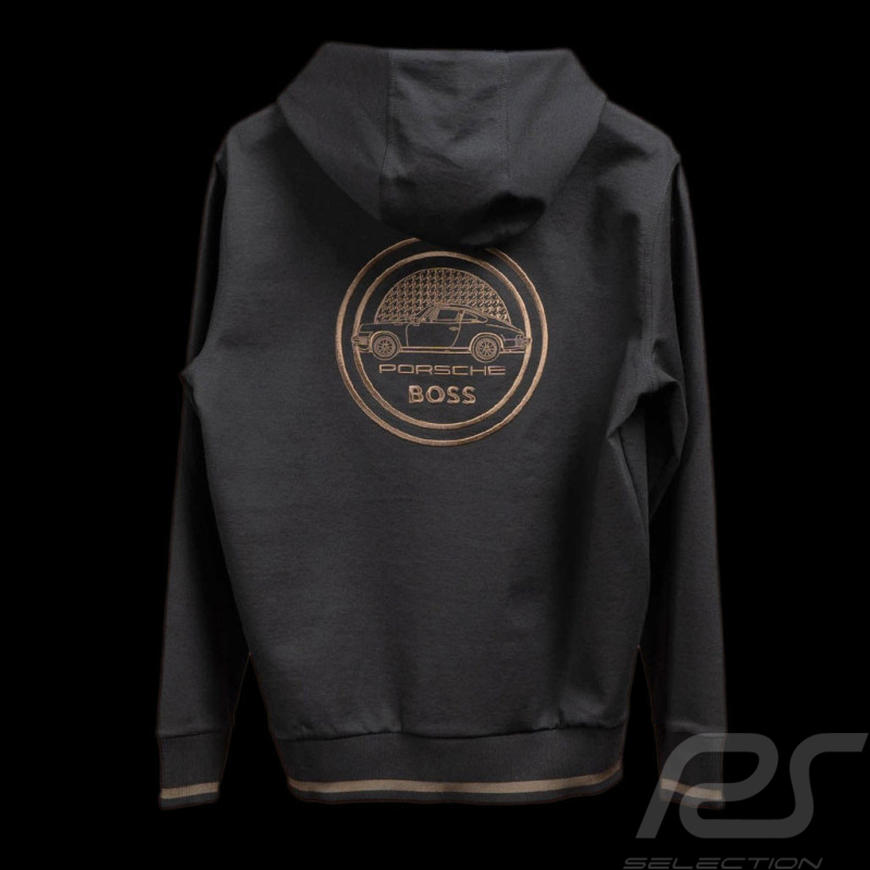 Porsche x BOSS Sweatshirt Hoodie with capsule logo Regular fit Black BOSS 50495909_001 - Men
