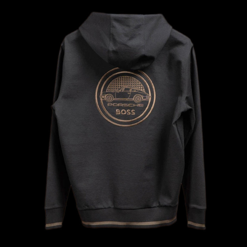 Porsche x BOSS Sweat Hoodie with capsule logo Regular fit Black