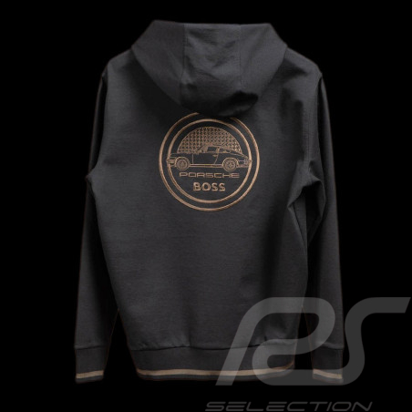 Porsche x BOSS Sweat Hoodie with capsule logo Regular fit Black