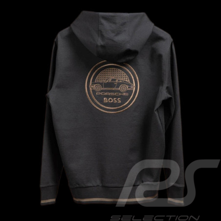 Porsche x BOSS Sweatshirt Hoodie with capsule logo Regular fit Black BOSS 50495909_001 - Men
