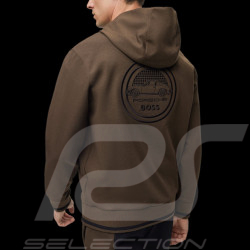 Sweatshirt Porsche x BOSS à capuche Logo capsule Regular fit Marron BOSS 50495909_361 - Homme