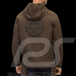 Sweatshirt Porsche x BOSS à capuche Logo capsule Regular fit Marron BOSS 50495909_361 - Homme