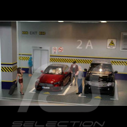 Diorama 1/18 showcase for model Covered car park with lighting Premium quality
