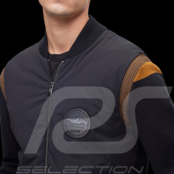 Porsche x BOSS Jacket Multi-material water-repellent Cotton / Wool Black BOSS 50496949_001 - Men