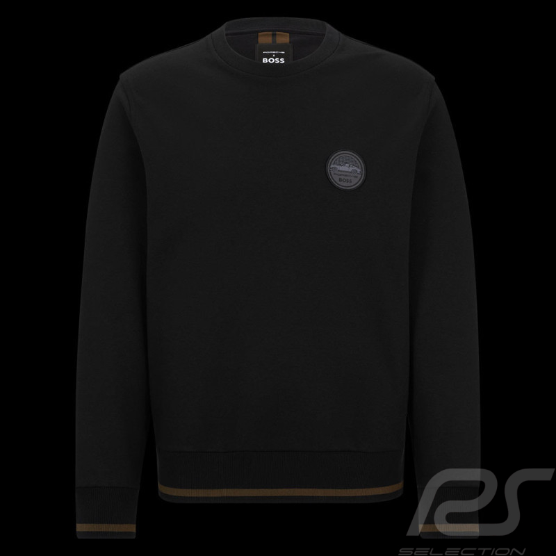 Sweatshirt Porsche x BOSS coupe décontractée Coton / Laine Noir BOSS 50498740_001 - Homme