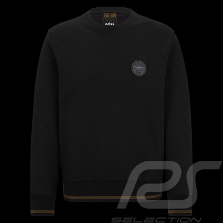 Sweatshirt Porsche x BOSS coupe décontractée Coton / Laine Noir BOSS 50498740_001 - Homme