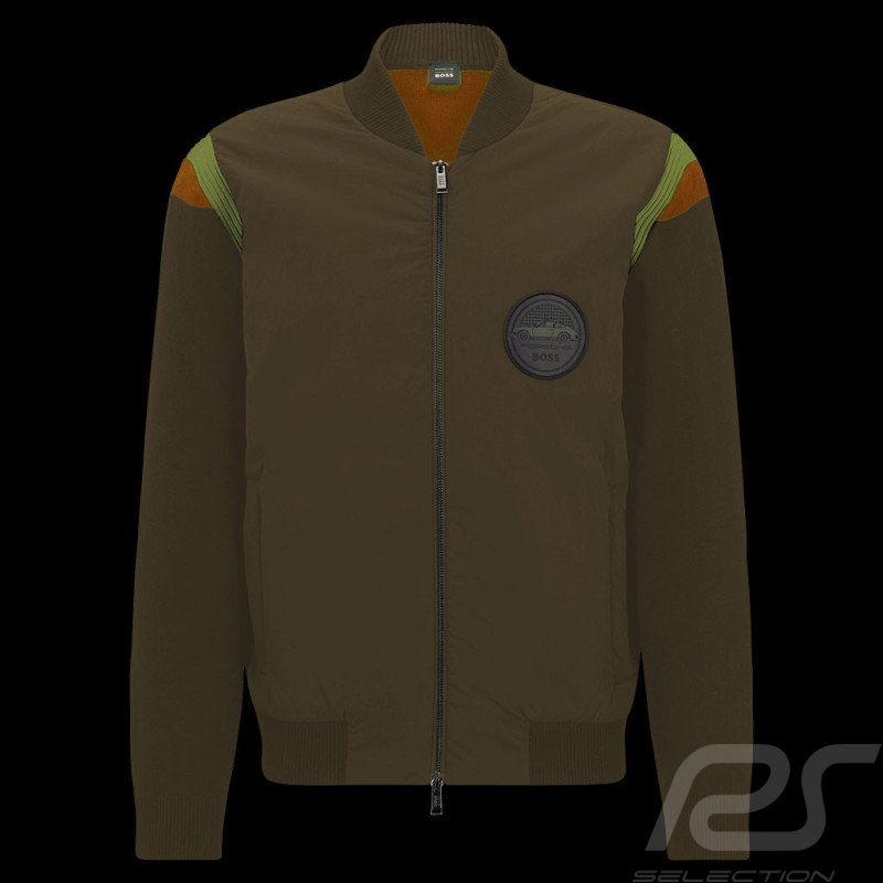 Porsche x BOSS Jacket Multi-material water-repellent Cotton / Wool Brown BOSS 50496949_361 - Men