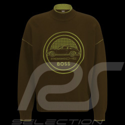 Sweatshirt Porsche x BOSS Logo capsule Coton / Laine Marron BOSS 50496955_361 - Homme