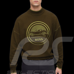Sweatshirt Porsche x BOSS Logo capsule Coton / Laine Marron BOSS 50496955_361 - Homme