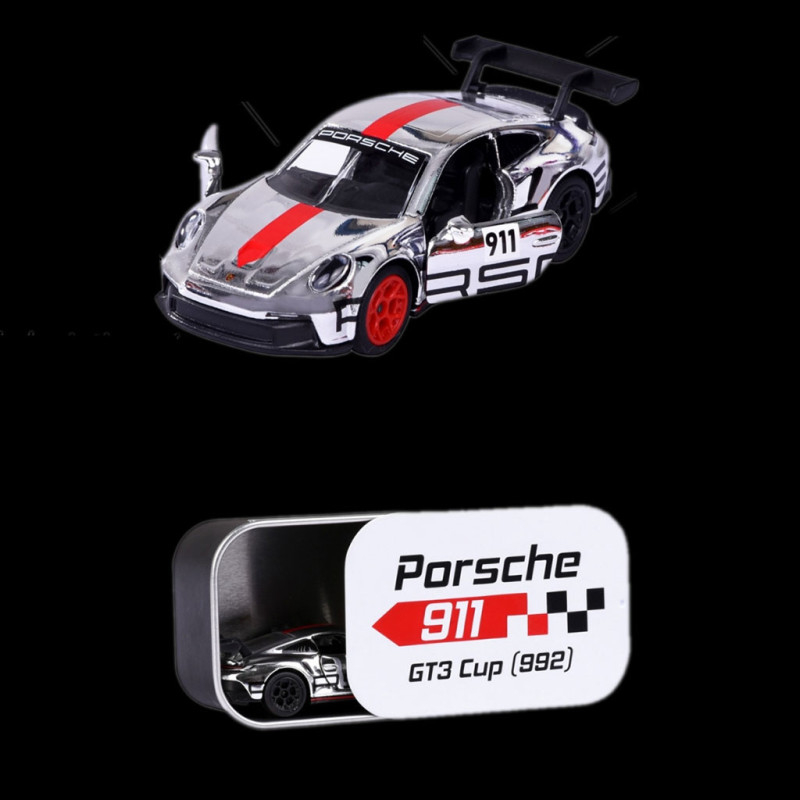 Voiture Miniature Porsche 911 GT3 Cup (992) Majorette - Échelle 1:64, Portes Ouvrantes, Neuve