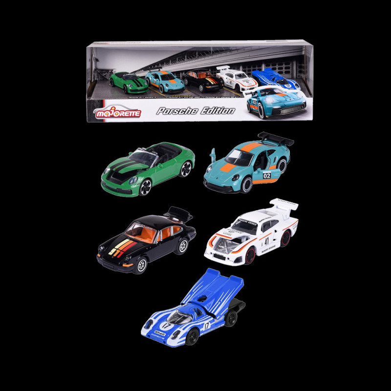 Majorette 1:64 5-Car Set Porsche version coffret cadeau 212053172